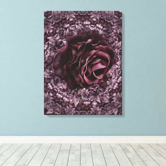 Toile Rose Mandala (Insitu (Plancher de Bois))