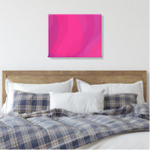 Toile rose, moderne, cool, tendance illustration ondulée (Insitu(Chambre))