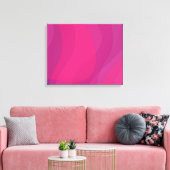 Toile rose, moderne, cool, tendance illustration ondulée (Insitu(Salon))