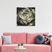 Toile Rose noir et blanc (Insitu(Salon))