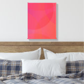 Toile rose, orange, moderne, simple, cool, art tendance (Insitu(Chambre))