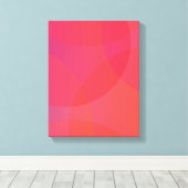 Toile rose, orange, moderne, simple, cool, art tendance (Insitu (Plancher de Bois))