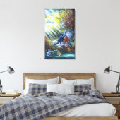 Toile ROSE OUBLIÉ combattant les chevaliers, l'argent et (Insitu(Chambre))