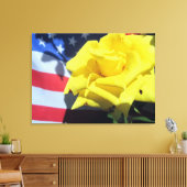 Toile rose Patriotique Jaune (Insitu(Salon))