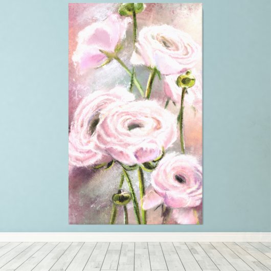 Toile rose - Peinture (Insitu (Plancher de Bois))