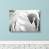 Toile Rose romantique Fleur noir et blanc (Insitu (Plancher de Bois))