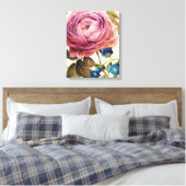Toile Rose rose en pleine floraison (Insitu(Chambre))