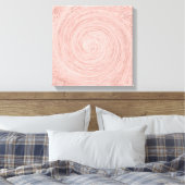 Toile Rose Rose Or Blush Cercles Abstraits Spirale (Insitu(Chambre))