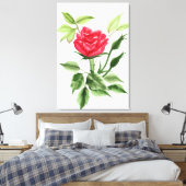 Toile Rose rouge (Insitu(Chambre))