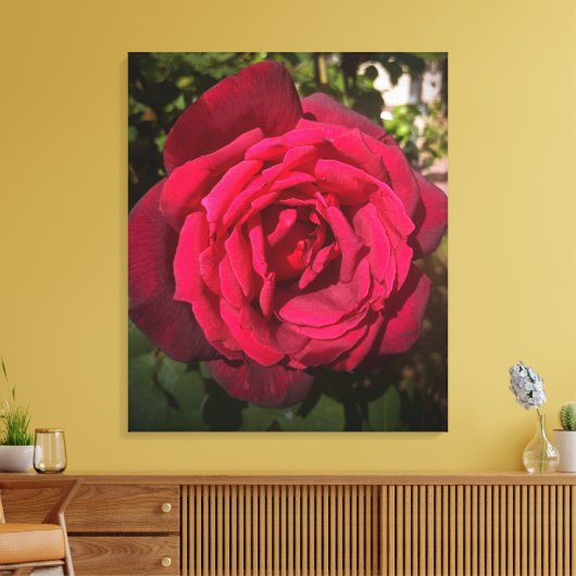Toile Rose rouge (Insitu(Salon))