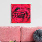 Toile Rose rouge (Insitu(Salon))