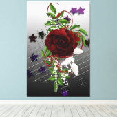 Toile Rose rouge (Insitu (Plancher de Bois))