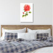 Toile Rose rouge Aquarelle mur | Décor cadeau et maison (Insitu(Chambre))