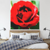 Toile Rose rouge avec gouttes de ragoût (Insitu(Chambre))