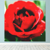 Toile Rose rouge avec gouttes de ragoût (Insitu (Plancher de Bois))