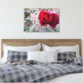 Toile Rose rouge d'automne (Insitu(Chambre))
