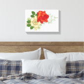 Toile Rose rouge et marguerites (Insitu(Chambre))