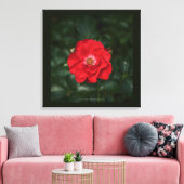 Toile Rose rouge P6568 (Insitu(Salon))
