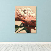 Toile Rose rouge rubis aux accents blancs (Insitu (Plancher de Bois))