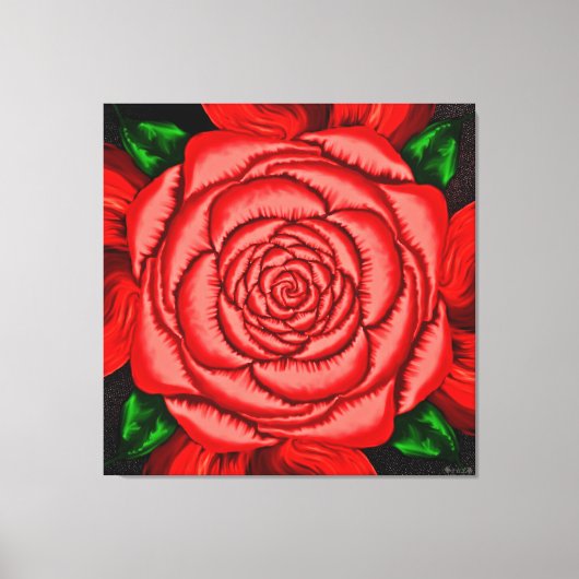 Toile Rose Rubis Radieuse (Recto)