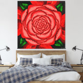 Toile Rose Rubis Radieuse (Insitu(Chambre))