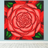 Toile Rose Rubis Radieuse (Insitu (Plancher de Bois))