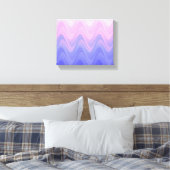 Toile Rose Violet Abstrait Ondulé (Insitu(Chambre))