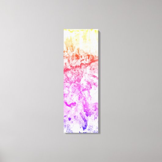 Toile Rose violet orange jaune blanc moderne Abstrait (Recto)