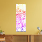 Toile Rose violet orange jaune blanc moderne Abstrait (Insitu(Salon))