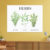 Toile Rosemary Herbes de Sage de thym Cuisine culinaire (Insitu(Salon))