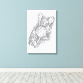 Toile Roses (Insitu (Plancher de Bois))
