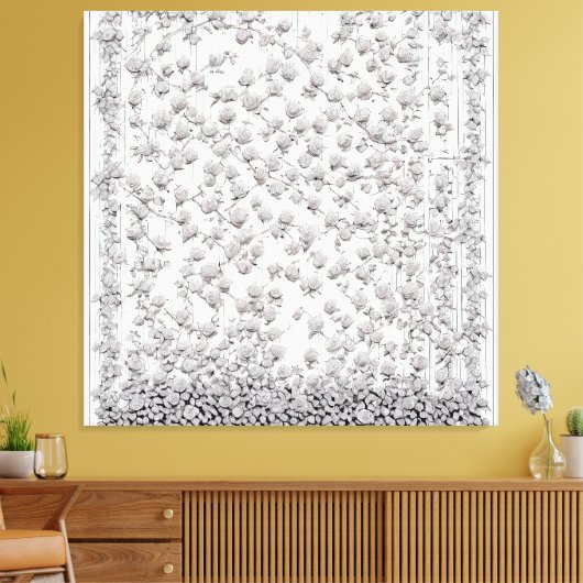 Toile Roses blanches A (Insitu(Salon))