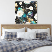 Toile Roses Blanches Et Abstrait De Bulle Iridescente (Insitu(Chambre))