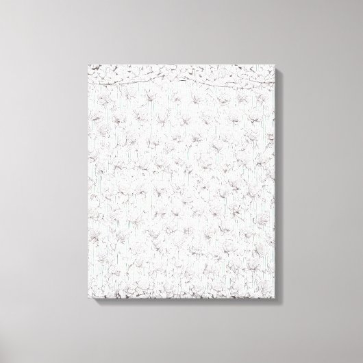 Toile Roses blanches F (Recto)