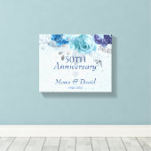 Toile Roses Bleu Et Violet (Insitu (Plancher de Bois))