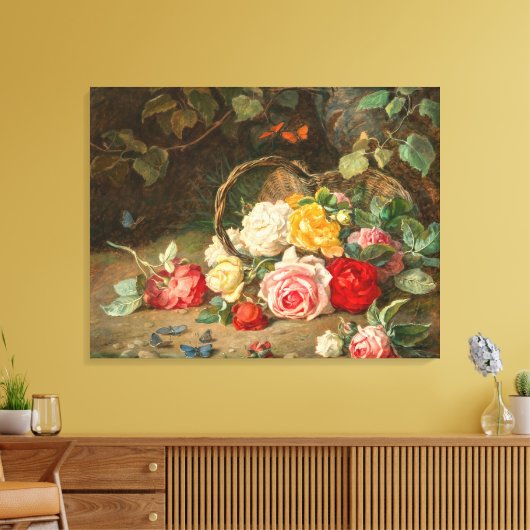 Toile Roses dans un panier – Josef Neugebauer (Insitu(Salon))