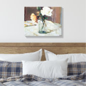 Toile Roses dans un vase de verre par Edouard Vuillard (Insitu(Chambre))