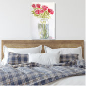 Toile Roses D'Aquarelle Originaux Dans Le Jar (Insitu(Chambre))