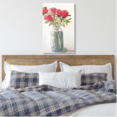 Toile Roses D'Aquarelle Originaux Dans Le Jar V2 (Insitu(Chambre))