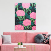 Toile Roses de choux roses (Insitu(Salon))