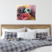 Toile Roses de la Raffie (Insitu(Chambre))