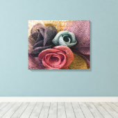 Toile Roses de la Raffie (Insitu (Plancher de Bois))