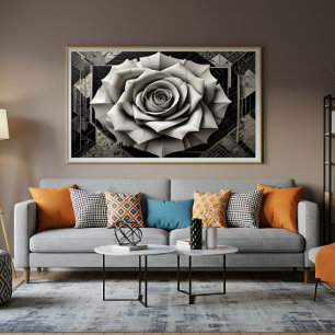 Toile Roses de Lumière Brisée