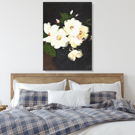Toile Roses de Noël, peinture d'art (Insitu(Chambre))