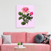 Toile Roses de thé rose (Insitu(Salon))