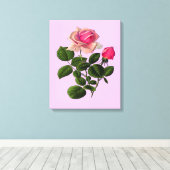 Toile Roses de thé rose (Insitu (Plancher de Bois))