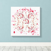 Toile Roses éclaboussés de sang (Insitu (Plancher de Bois))