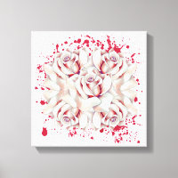 Roses éclaboussés de sang