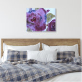 Toile Roses floraux violets d'art (Insitu(Chambre))