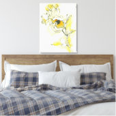 Toile Roses jaune et blanc (Insitu(Chambre))